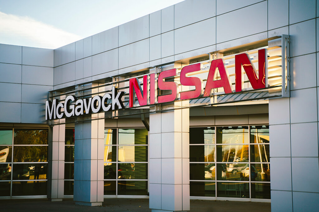 The McGavock Nissan Dealership in Lubbock