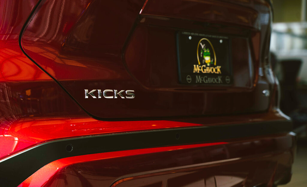 A Red Nissan Kicks at McGavock Nissan Lubbock