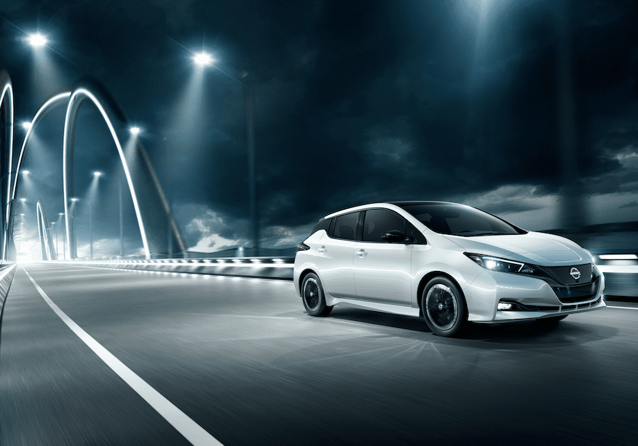 2023 LEAF driving at night