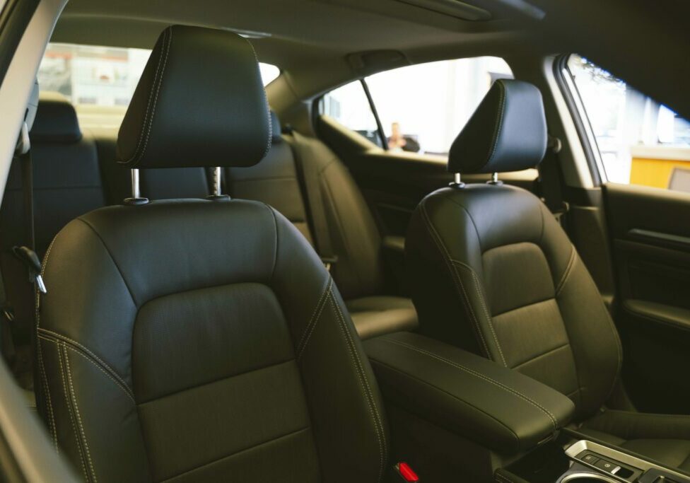 The interior of a Nissan vehicle